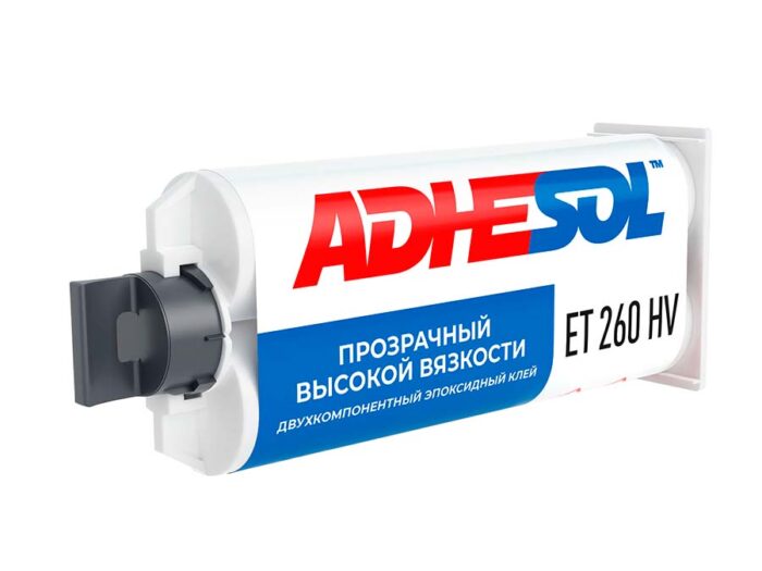 ADHESOL ET 260 HV - прозрачный двухкомпонентный эпоксидный клей высокой вязкости